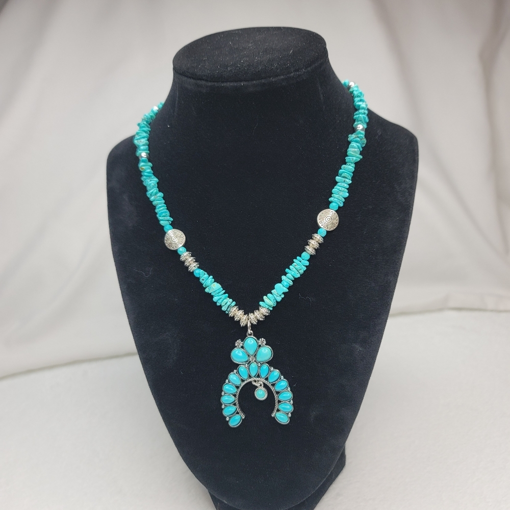 Genuine turquoise necklace